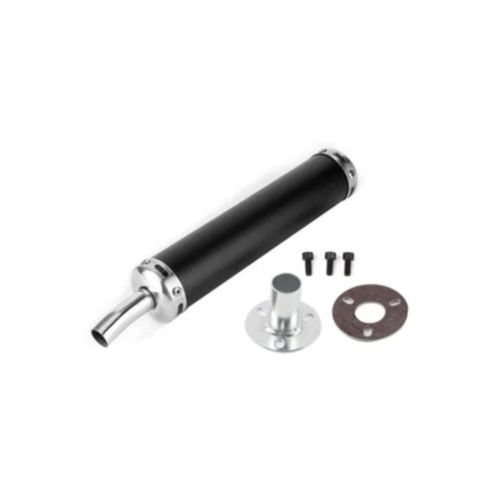 Esapament inox pentru motociclete cu 2 timpi, set, design elegant, performanta ridicata