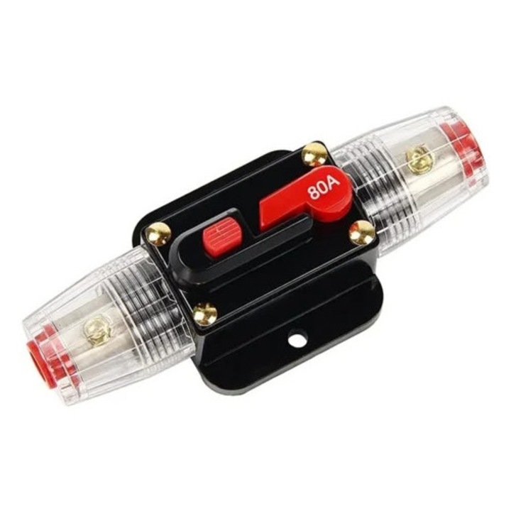 Vízálló biztosítéktartó autó audióhoz, platina bevonatú csatlakozók, 12-24 V DC