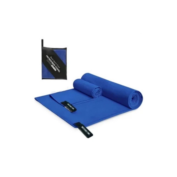 Prosop de calatorie din microfibra, super absorbant, usor, uscare rapida, multicolor, 70x140cm