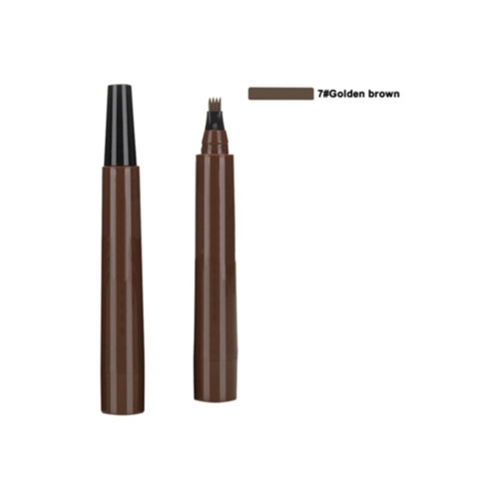 Creion de sprancene, aplicator cu varf micro-furca, rezistent pe parcursul zilei, culoare naturala
