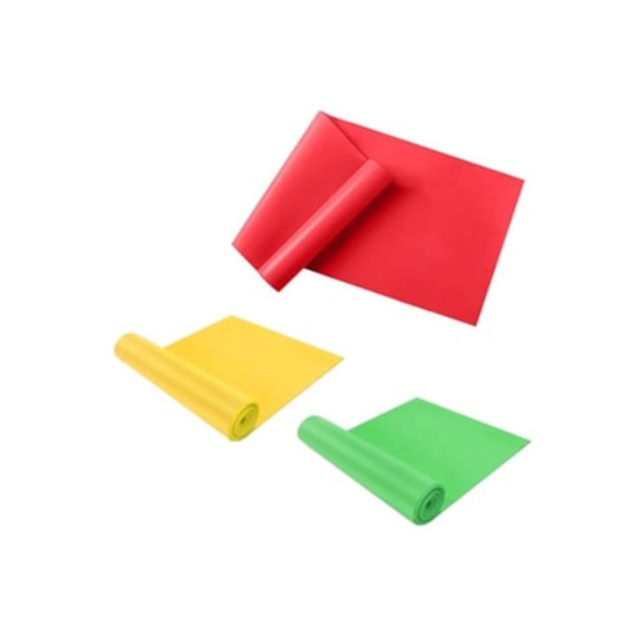 Set de benzi elastice pentru exercitii, recuperare, yoga, pilates, dimensiuni variate