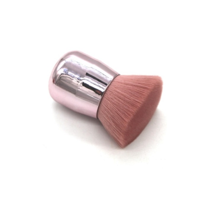 Pensie retractabila pentru fond de ten, set de calatorie Kabuki cu capac, ideala pentru aplicare si estompare, multicolor