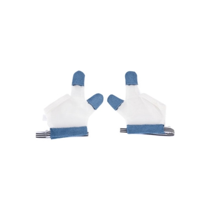 Légáteresztő hálós babakesztyű zsinórral, ujj-szopás ellen védő készlet