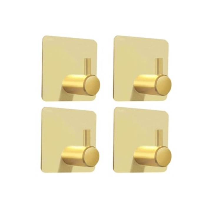 Suporturi adezive pentru perete, inox, montare fara gaurire, pentru suprafete dure si netede