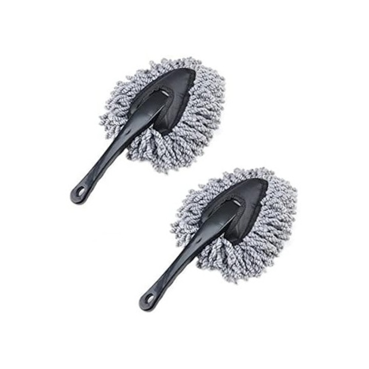 Set de perii de curatare multifunctionale din microfibra pentru auto si acasa, 2 bucati