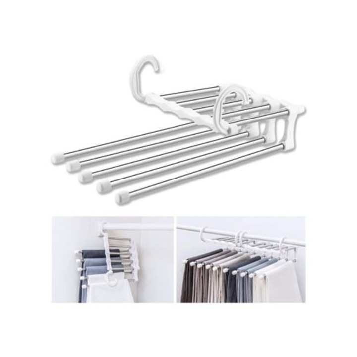 Umerase pentru haine, set, design cu brate articulate, stabilitate, antiderapant