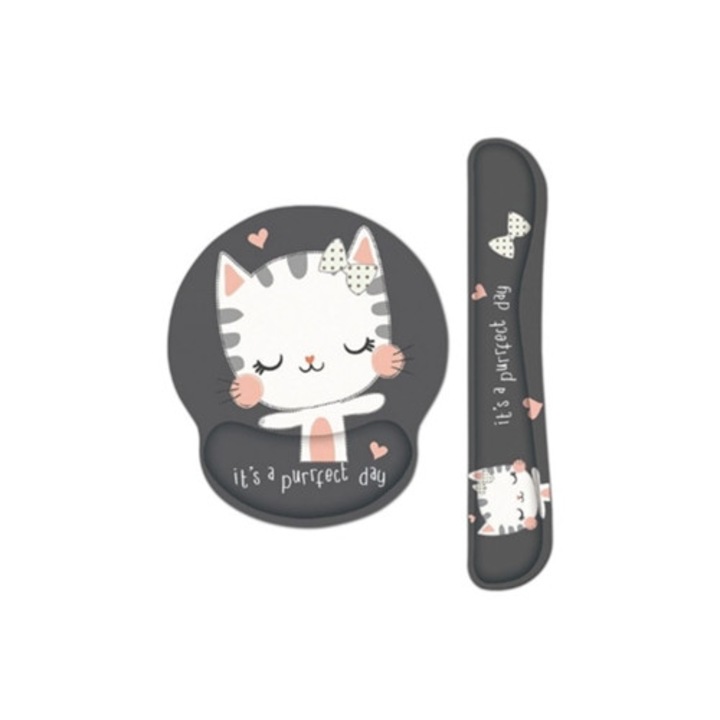 Csuklótámasz billentyűzethez és egérhez, ergonomikus gél, memóriahab