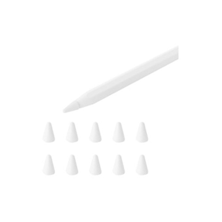 Varfuri de protectie silentioase antiderapante pentru Apple Pencil 1st/2nd Generation, set de 10 bucati
