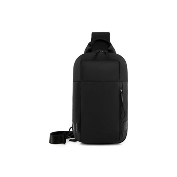 Rucsac pentru barbati, compartimente multiple, negru