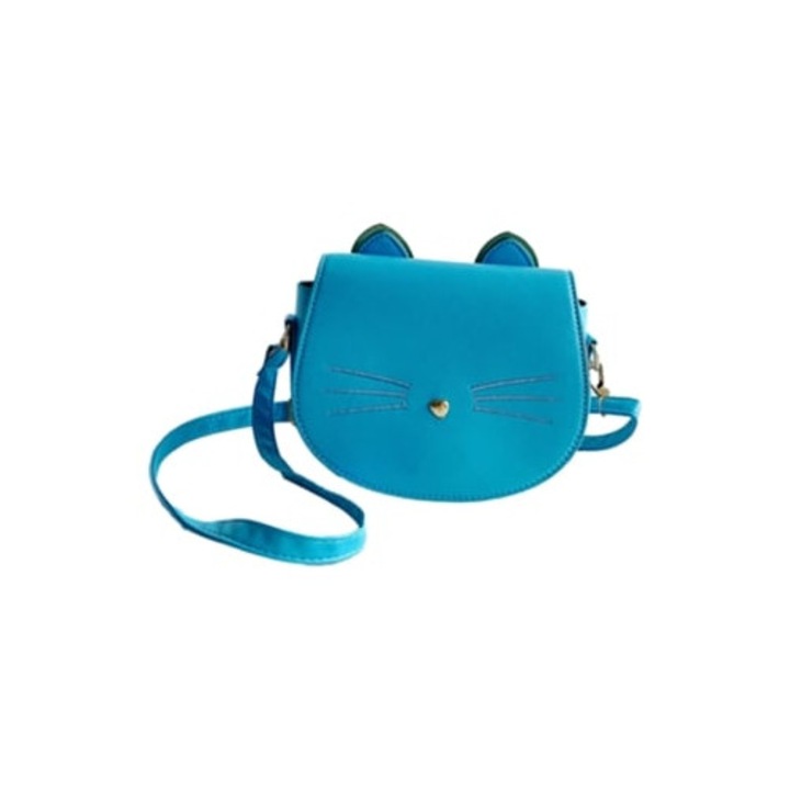 Lányka válltáska, kék, mérete: 7.8"x5.5"x2.7"