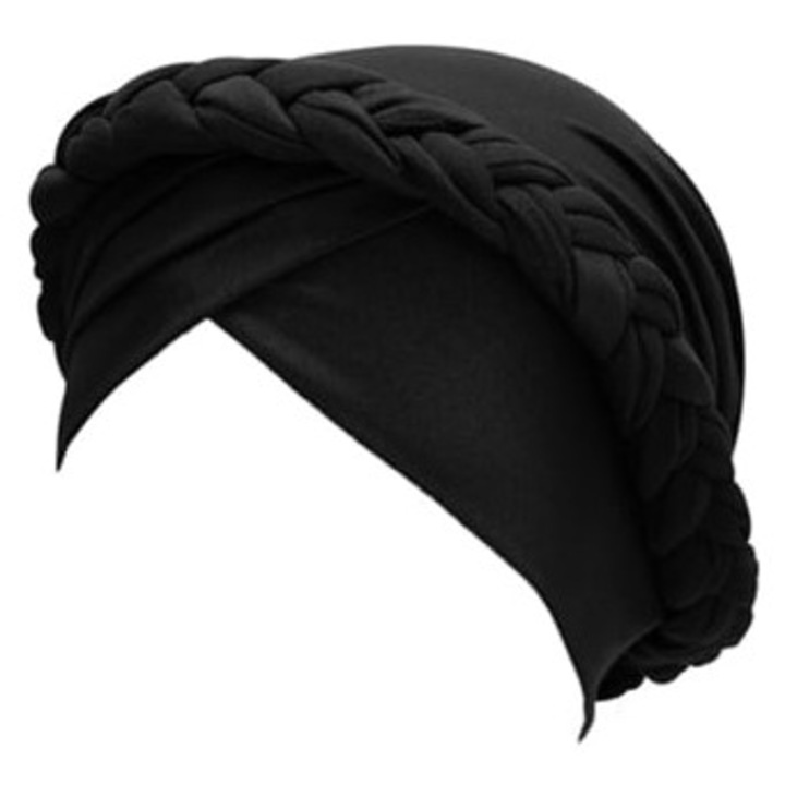 Caciula turban pentru femei, pre-legata, din poliester, multicolor, 46x26x1cm