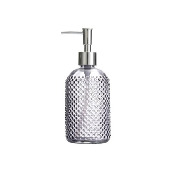 Üveg adagoló, 400ml, tusfürdőhöz vagy testápolóhoz, szürke