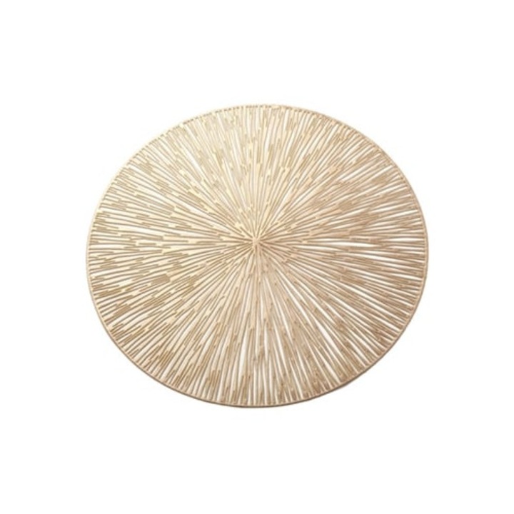 Set de suporturi rotunde goale pentru masa, decorare, nunta, petrecere tematica, auriu