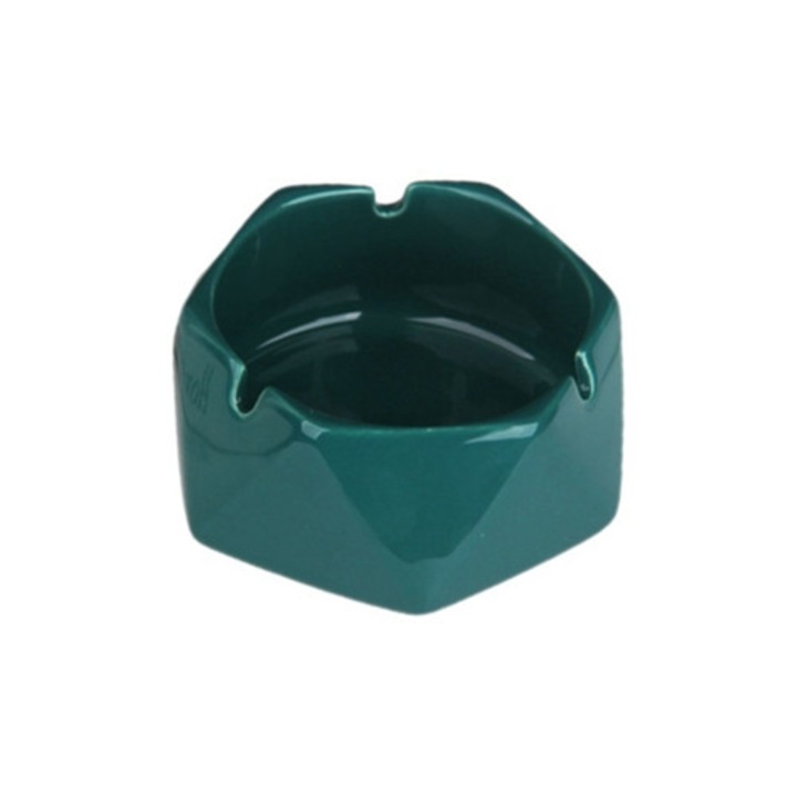 Scrumiera din sticla rotunda pentru tigari, utilizare interioara si exterioara