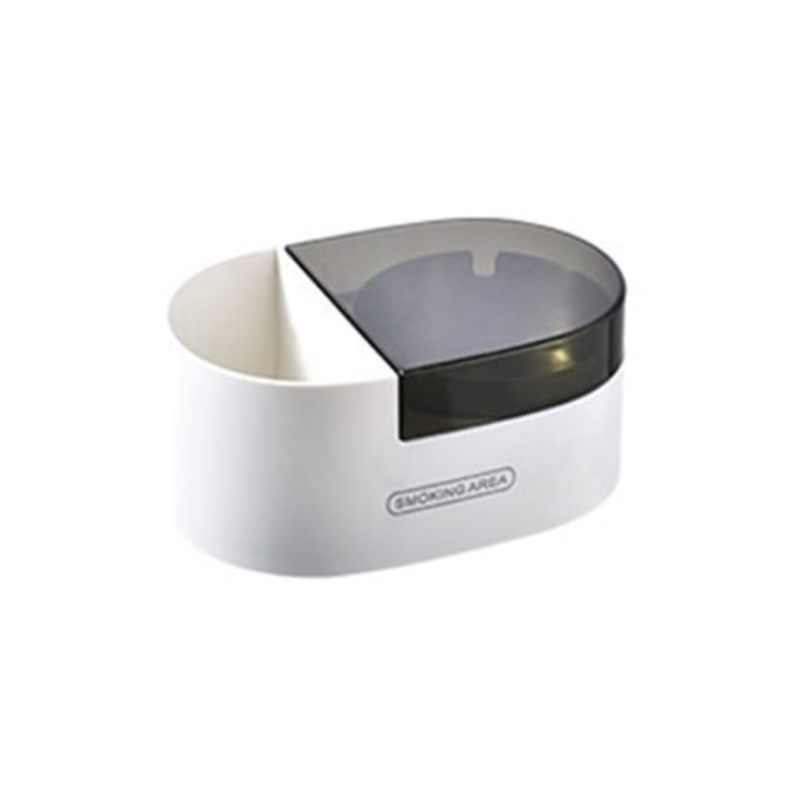 Scrumiera cu capac, design pentru perete sau masa, rezistenta la vant, pentru interior si exterior