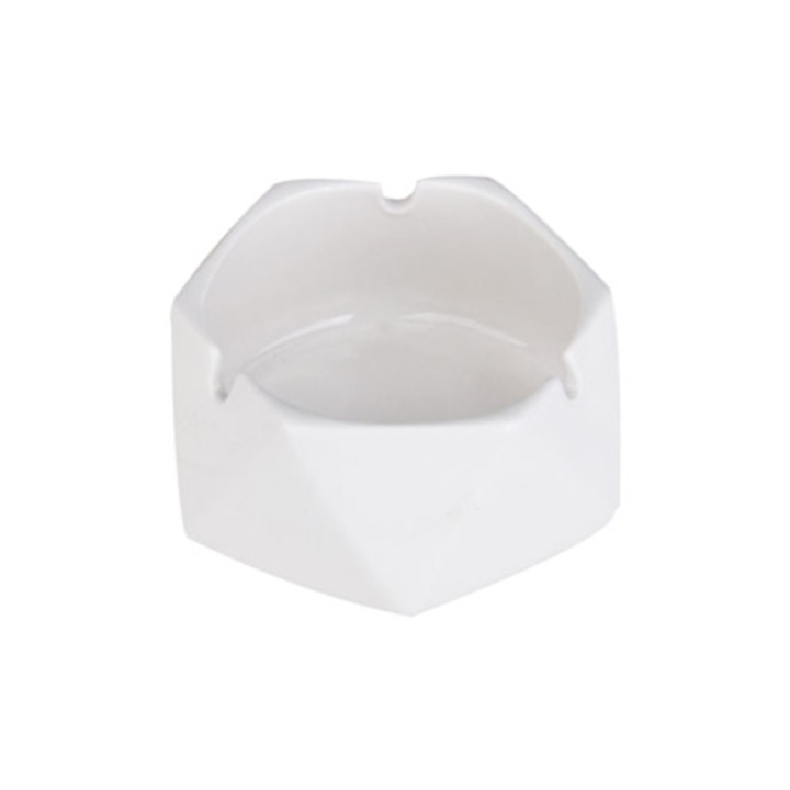 Scrumiera din sticla rotunda pentru tigari, utilizare interioara si exterioara