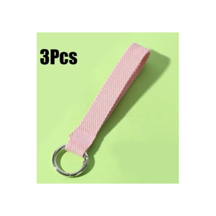 Rugalmas zsinór kulcstartóhoz, kényelmes karkötő, egyszerű stílus, 3 db