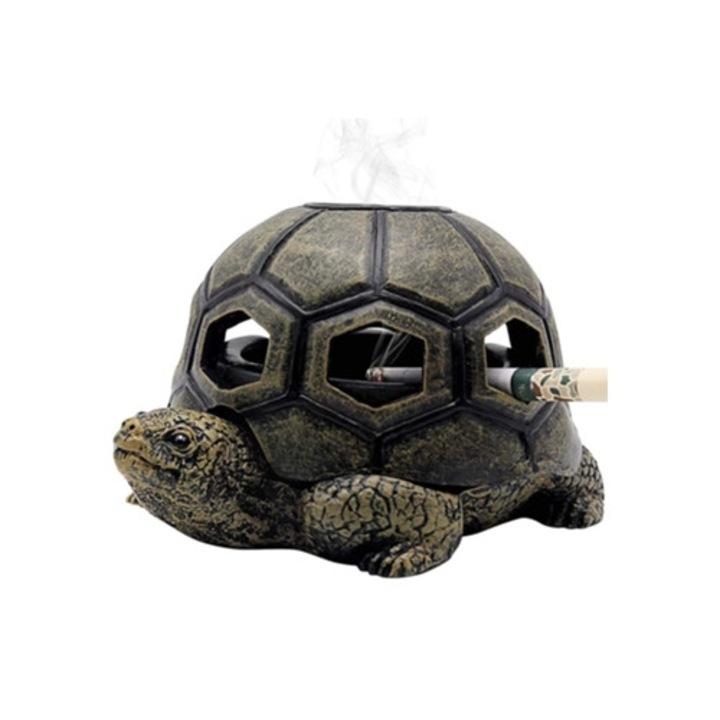 Scrumiera din rasina creativa cu tema animalica, decor pentru acasa si utilizare in aer liber