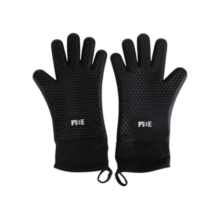 Szilikon konyhai kesztyű, rugalmas és hőálló kialakítás, csúszásmentes textúra, szett