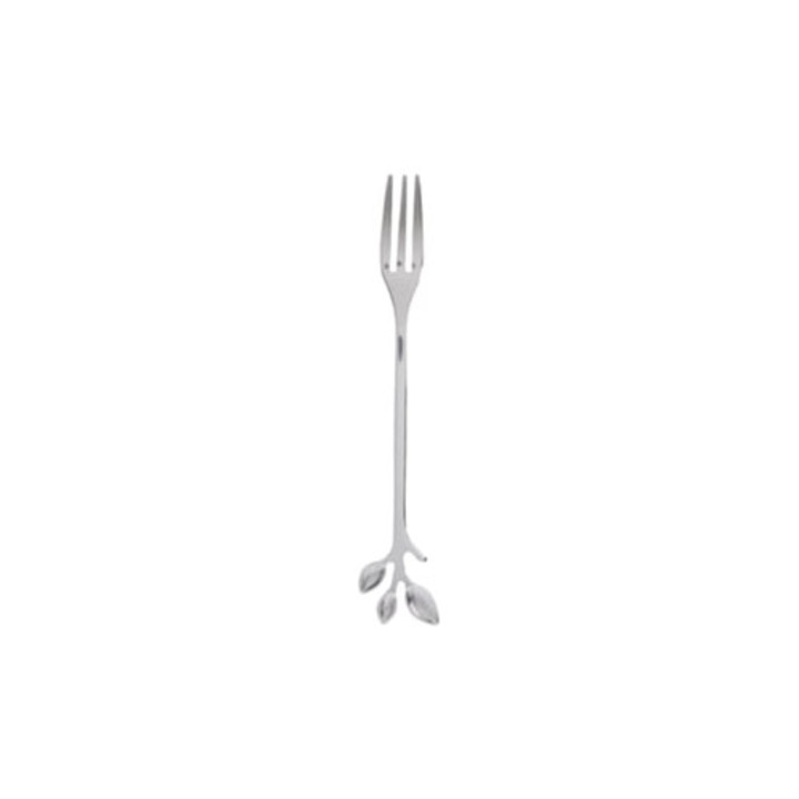 Furculita de desert din otel inoxidabil, set, argintie