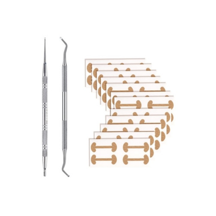 Set benzi corectoare pentru unghii incarnate, 2 instrumente incluse