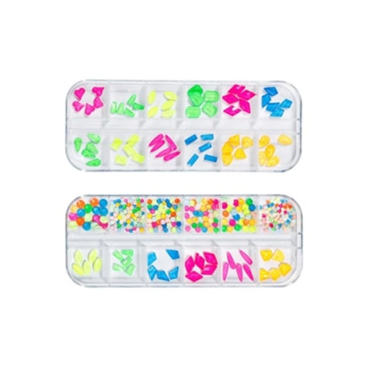 Set cristale pentru unghii, multicolor