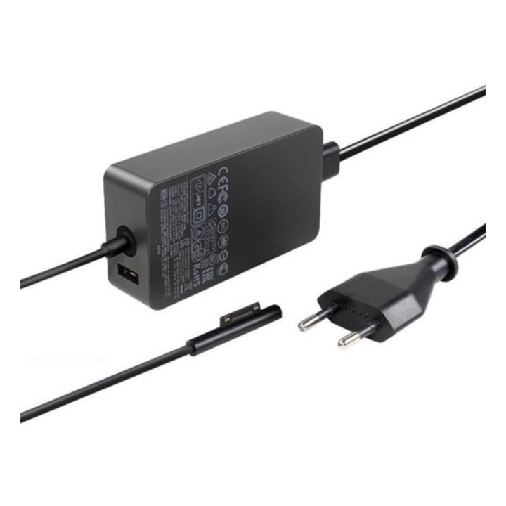 Зарядно устройство 65W за Microsoft Surface Pro 3 и Pro 4, черно