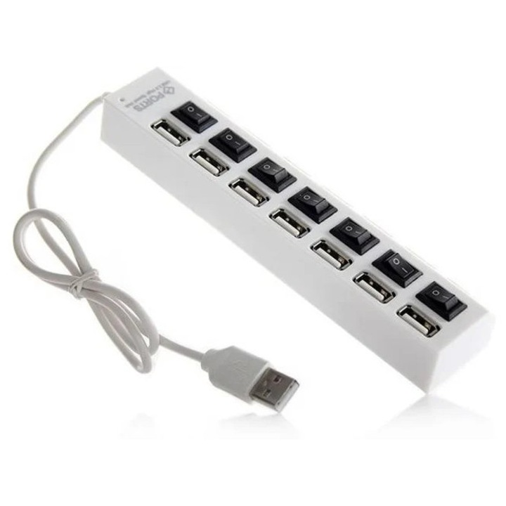 Hub GOEIK 14-H-USB-ON-B-7, 7 porturi, USB