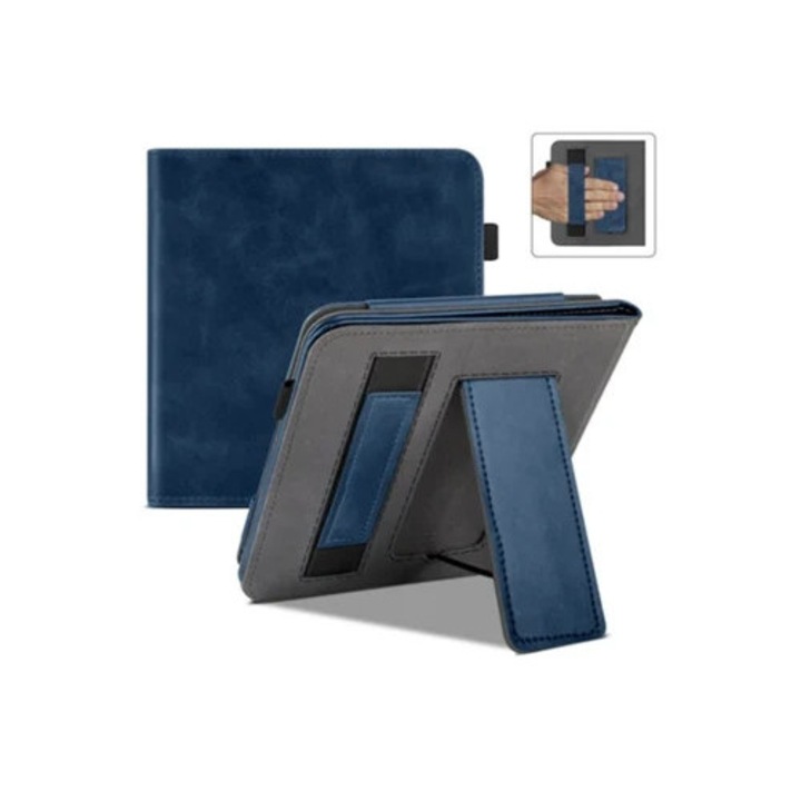 Husa de protectie pentru eBook Reader Kobo Libra 7 inch, albastra