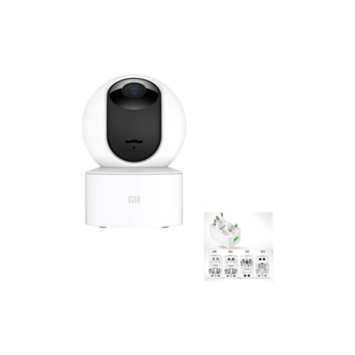 Camera de supraveghere SZSMART Smart SE IP 360, detectie de miscare, viziune nocturna wireless, alb, universal