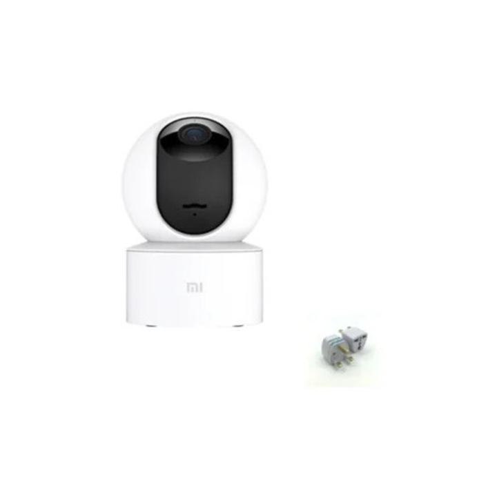 Camera de supraveghere SZSMART Smart SE IP 360, detectie de miscare, viziune nocturna wireless, alb, UK Plug