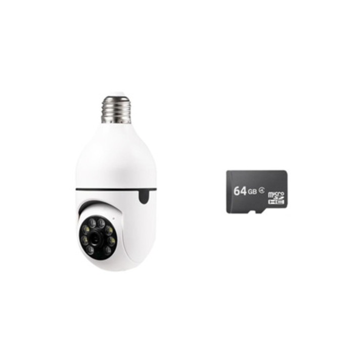 Cameră de supraveghere Wi-Fi, SZSMART auto urmărire, 4X zoom, viziune nocturnă, 2Mp, 64G