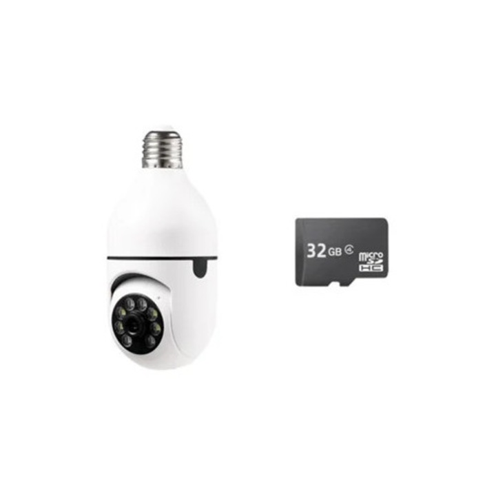 Camera de supraveghere SZSMART Wi-Fi, 4X zoom, viziune nocturna, 2Mp, 32G