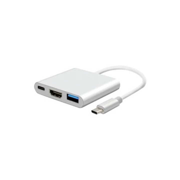 Hub átalakító HDMI, többfunkciós, 3 az 1-ben, fekete, SLOWMOOSE