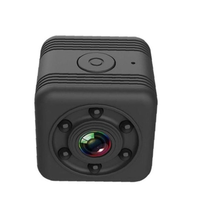 Мини смарт Wi-Fi HD камера за наблюдение, детекция на движение, черна