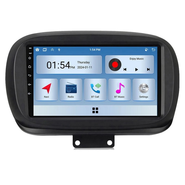 Player multimedia auto, 6GB RAM, 128GB ROM, Carplay, Bluetooth, compatibil Fiat 500x (2014-2020)