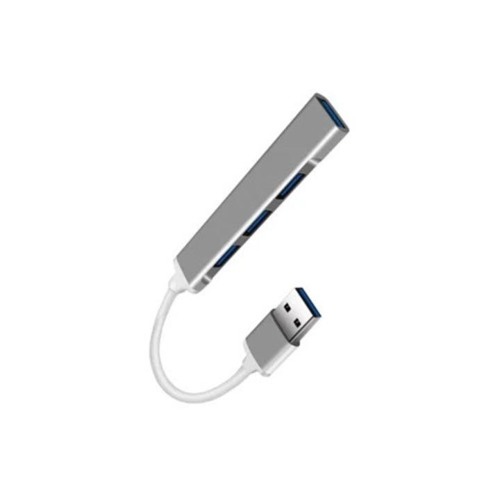 4 portos USB 3.0 elosztó, ezüst