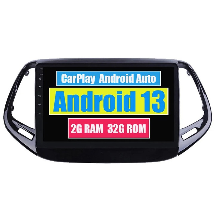 Player multimedia auto compatibil Jeep Compass 2 MP (2016-2018), Android, Bluetooth, GPS