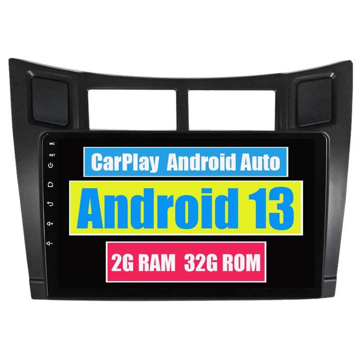 Multimedia player auto compatibil Toyota Yaris 2 XP90 (2005-2012), Android, Bluetooth, GPS