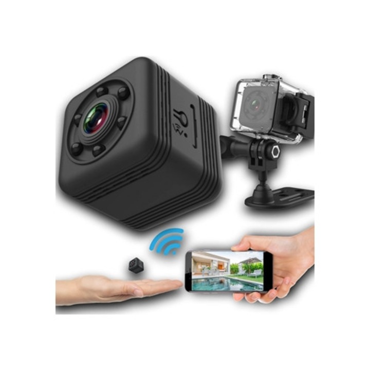 Camera de supraveghere Mini, negru SZSMART