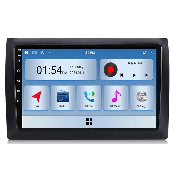 Multimedia player auto 6GB RAM 128GB ROM, navigatie GPS, Bluetooth, compatibil Fiat Stilo (2002-2010)
