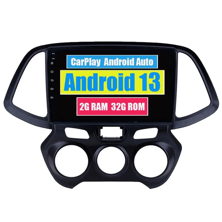 Multimedia player auto compatibil Hyundai Santro Atos 2018, Android, Bluetooth, GPS