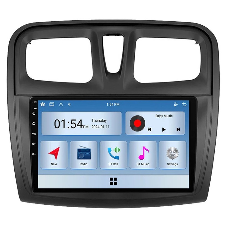 Multimedia player auto 6GB RAM 128GB ROM Carplay Bluetooth, compatibil Renault Logan 2, Sandero 2