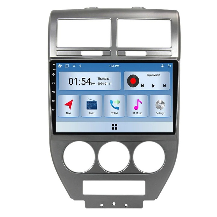 Sistem multimedia auto 6GB RAM 128GB ROM cu Bluetooth si GPS pentru Jeep Compass 1 Mk 2006-2010