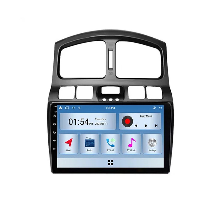 Multimedia player auto, 6GB RAM, 128GB ROM, Carplay, Bluetooth, compatibil Hyundai Santa Fe (2000-2012)