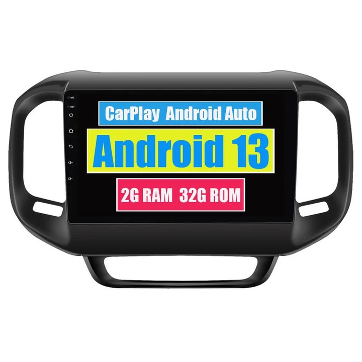 Multimedia player auto compatibil Fiat Toro 2017-2021, Android, Bluetooth, GPS