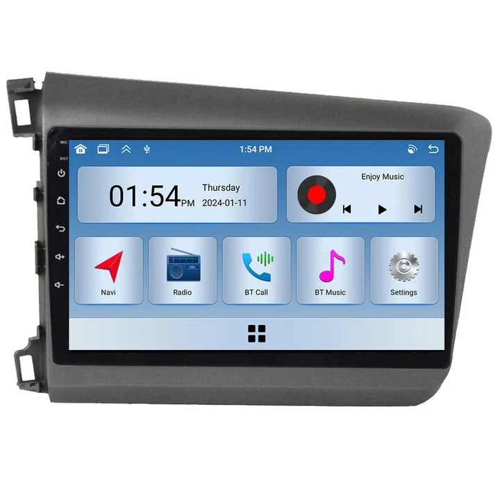 Multimedia player auto, 6GB RAM, 128GB ROM, Carplay, Bluetooth, GPS, compatibil Honda Civic 9 FB FK FD 2011-2015