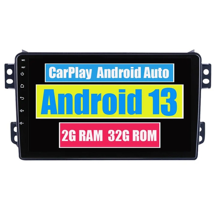 Multimedia player auto compatibil Suzuki Splash, Opel Agila, Maruti Ritz (2008-2017), Android, Bluetooth, GPS