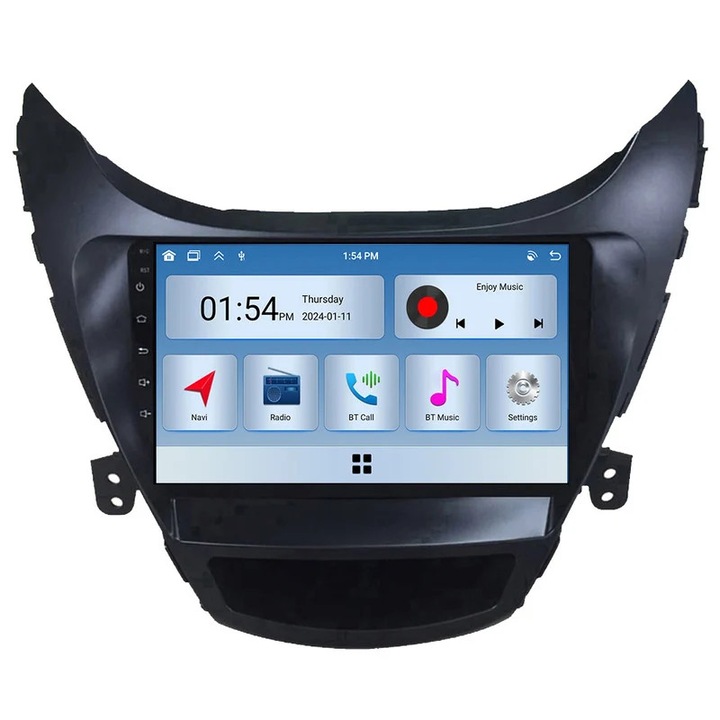 Multimedia player auto, 6GB RAM, 128GB ROM, Bluetooth, compatibil Hyundai Elantra 5, 2011-2015