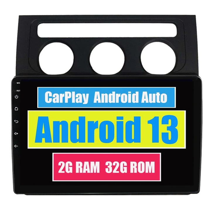 Multimédia lejátszó autóba, kompatibilis Volkswagen Touran 1 (2003-2010), Android, Bluetooth, GPS